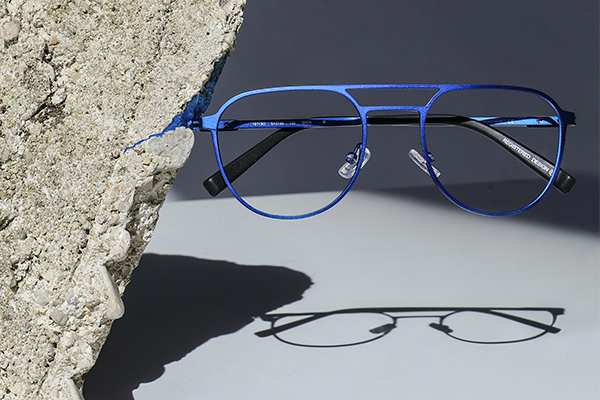 Lunettes bleues pour hommes par Morel
